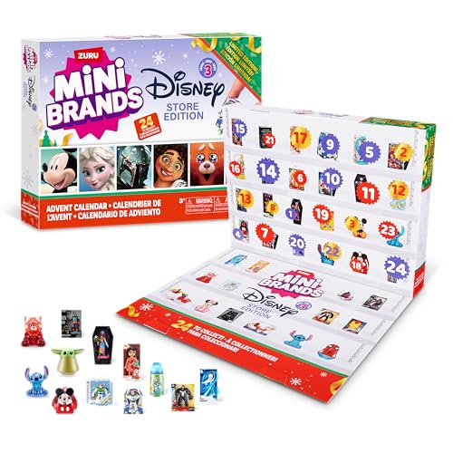 Disney Advent Calendar by ZURU Mini Brands Limited Edition Advent Calendar, 24 Days of Suprises, Mini Figures, Fun Christmas Toys for Kids, Best Gift for Girls and Boys Ages 3+ by Mini Brands - Used condition - US$27.51