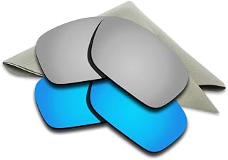 Polarized Lenses Replacement for Spy Optic Dirk Sunglasses - Blue Mirrored+Silver Titanium Mirrored - LARIZED
