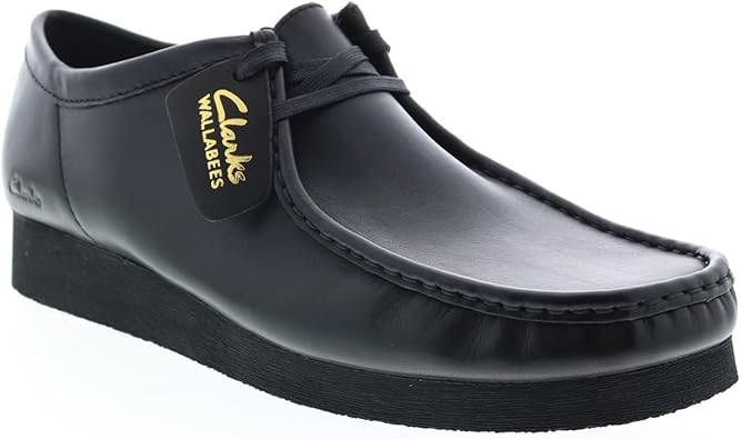 Amazon.com | Clarks Mens Wallabee 2 Boot, Adult, Black Leather