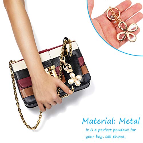 1 unidade chaveiros decoração de trevo de quatro folhas decoração de bolsa pingente chaveiro trevo D