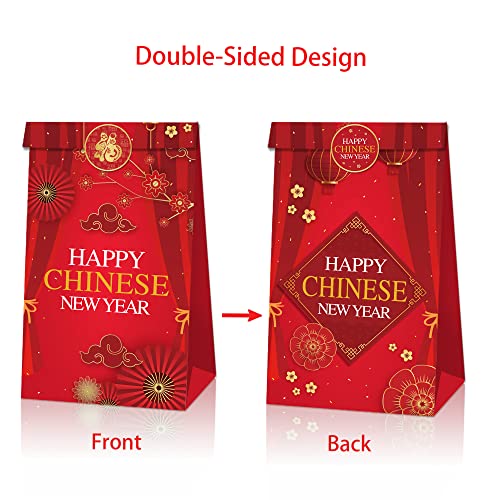 Aukeoss 13 Chinese New Year Decorations 2025,Chinese New Year Gift Bags,Lunar New Year Party Paper Bags thumb #6