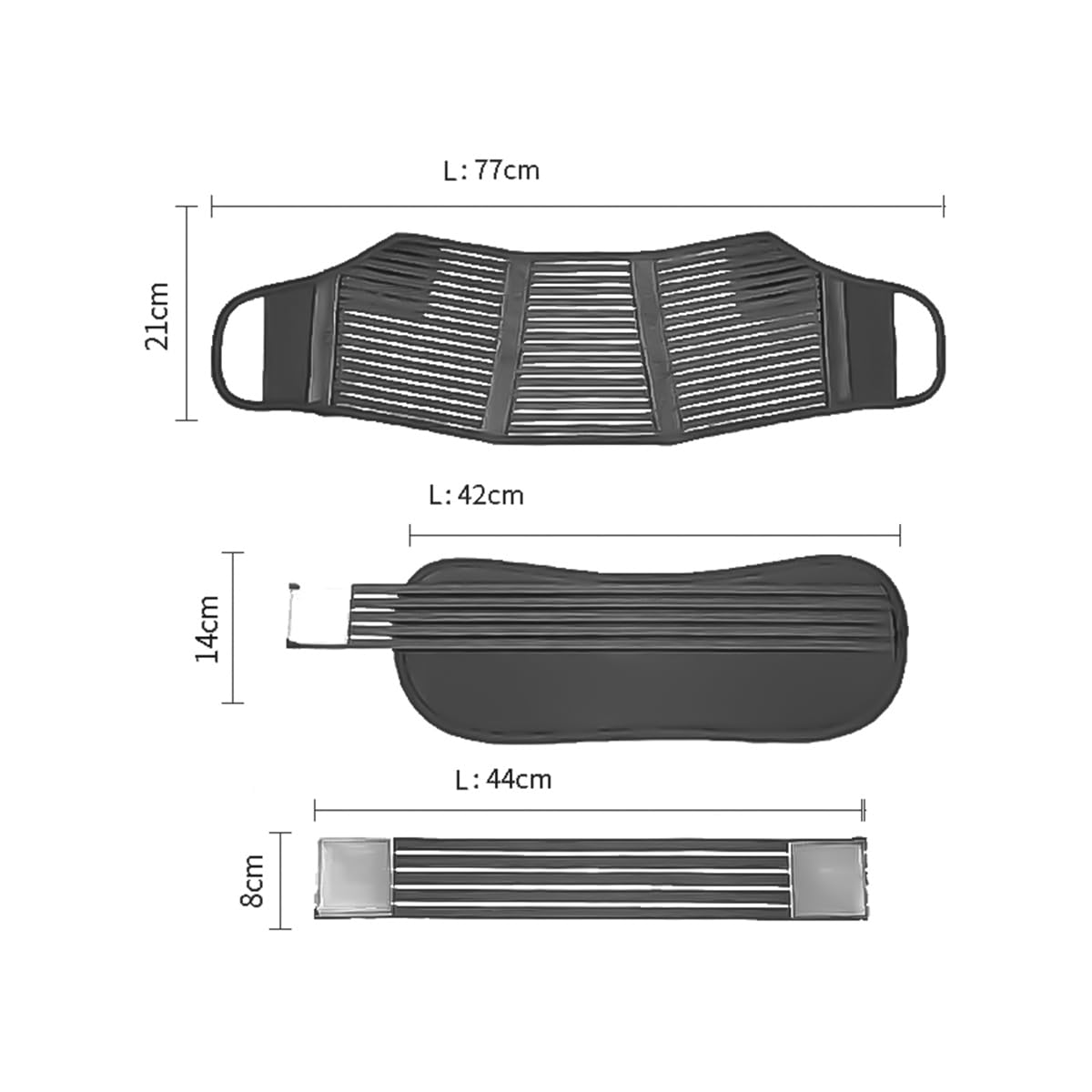 Cintura per maternità Cintura di Supporto per Gravidanza Supporto per la Schiena Lombare Fascia per la Vita Tutore per Pancia Regolabile Protezione(Nero-L)