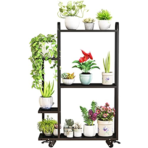 Supporto per piante a più livelli per uso interno ed esterno, scaffale a scala multistrato per piante e fiori, soluzione salvaspazio per casa, giardino, patio