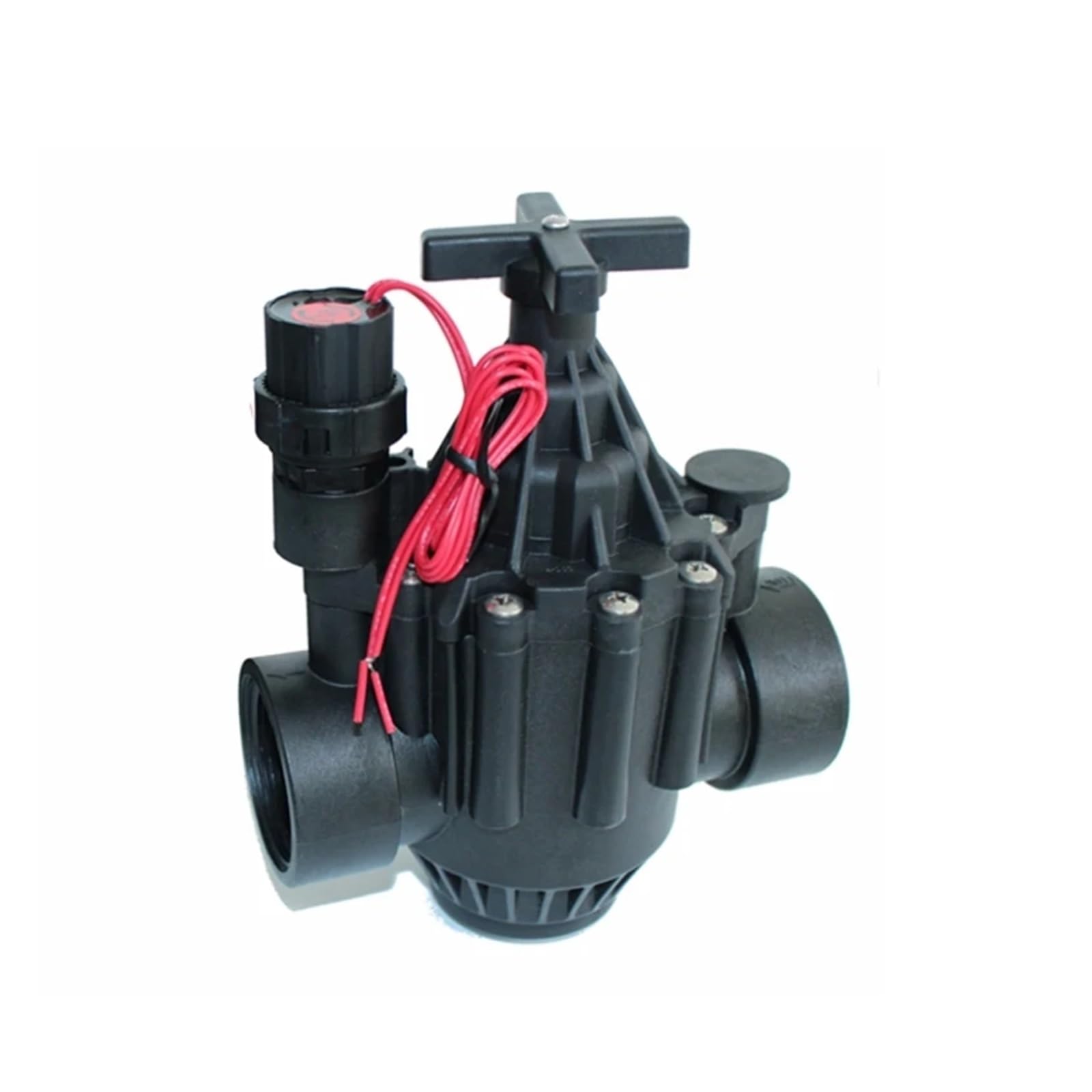 Electroválvula, Válvula Solenoide de riego for jardín, válvula de nailon de 1-1/2 "y 2", normalmente cerrada, 220, 12V, 24V, for riego de paisaje de jardín y granja(DN40,12)