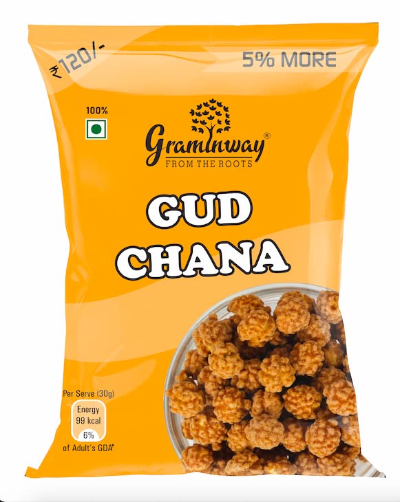 GRAMINWAY - FROM THE ROOTS High in Fiber Tasty & Healthy Snacks Diet Gud Chana (B08XPJWTCK) Amazon Price History, Amazon Price Tracker