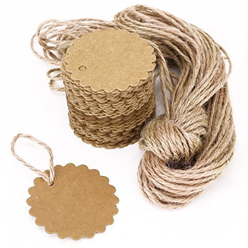 Laat Natural Rustic Hand Jute Twine Hemp Rope for DIY Wedding/Scrapbooking/Gardening/DIY/Decoration/Accessories Gift For Garden Tools (2 m)
