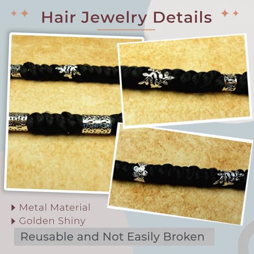 Kit de 120 piezas de joyería para cabello en plata miniatura 3