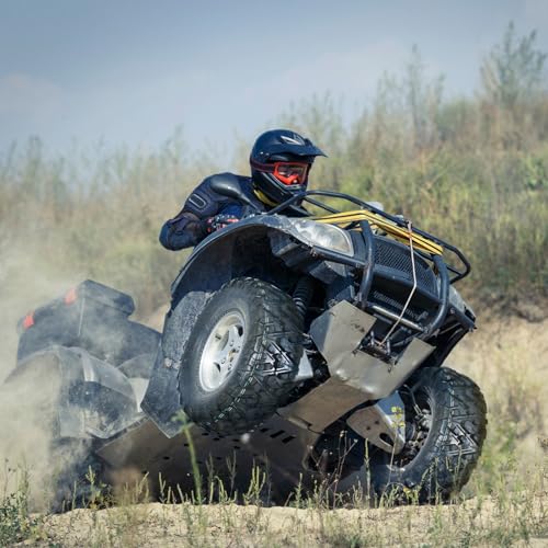 Image of GarveeTech ATV /UTV Tires, Set of 4-25x8-12 Front & 25x10-12 Rear All-Terrain Tires, 6-Ply Tubeless, for Off-Road, Mud, Dirt and Trails