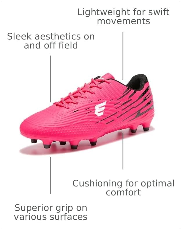 Image of Soccer Cleats Men's and Women's Lightweight Football Shoes Outdoor Rugby Boots