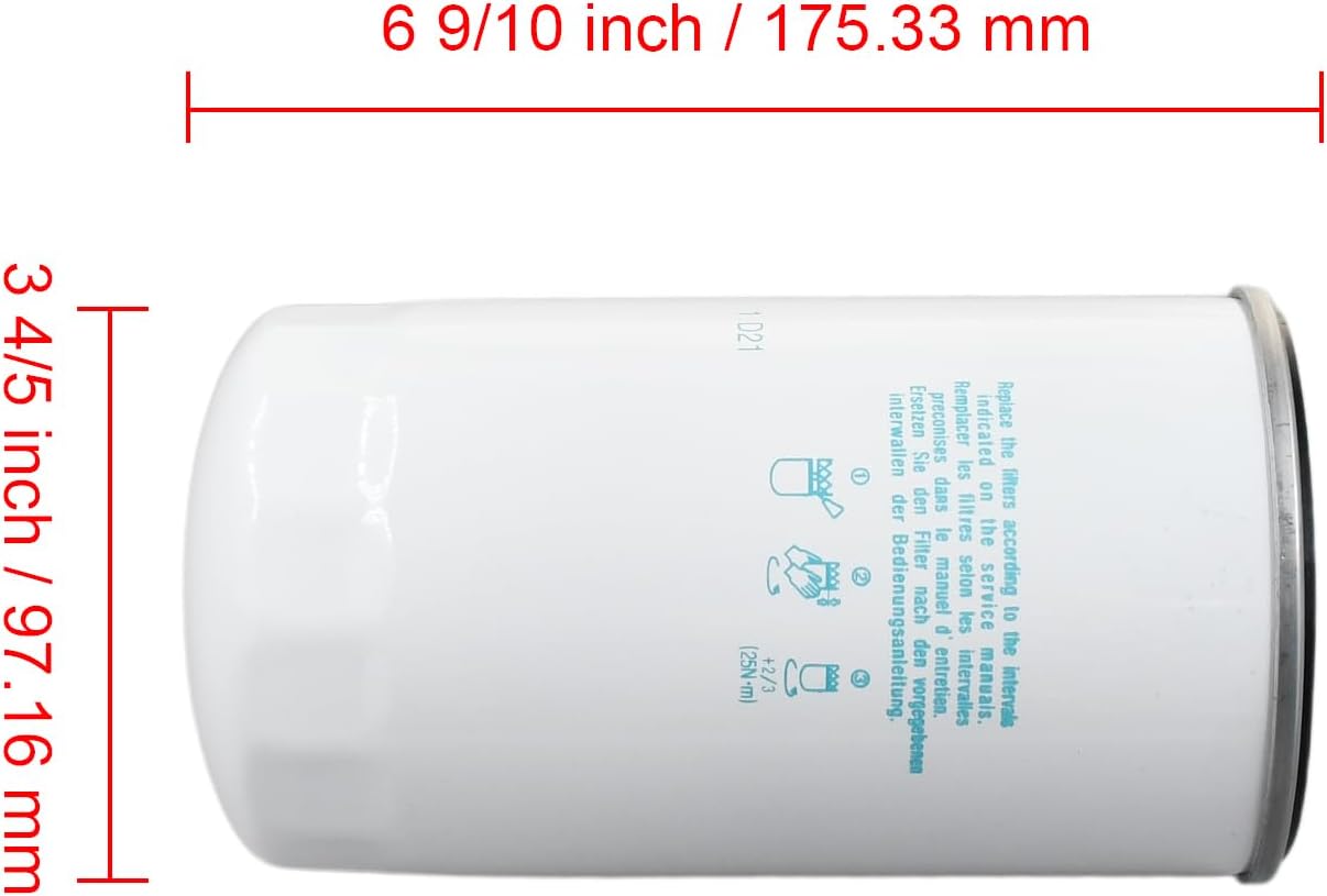 HHTA0-37710 Hydraulic Oil Filter Compatible with Kubota L M Series Tractor L3130 L4630 L5030 M4800 MX5800 Compatible with Mahindra 2615 Replaces BT8488 P551779 57098 19642509000