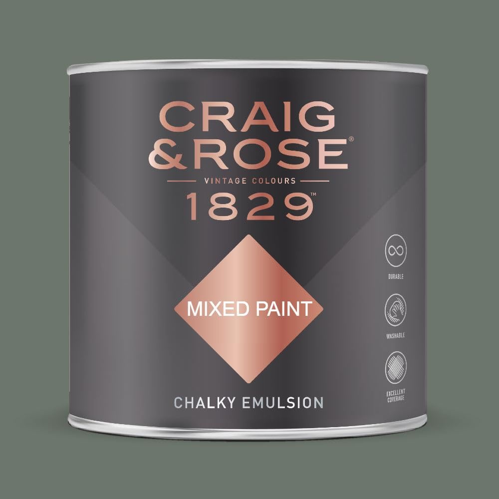 Paint Stop CRAIG & ROSE 1829 CHALKY EMULSION PULLMAN GREEN 750ML
