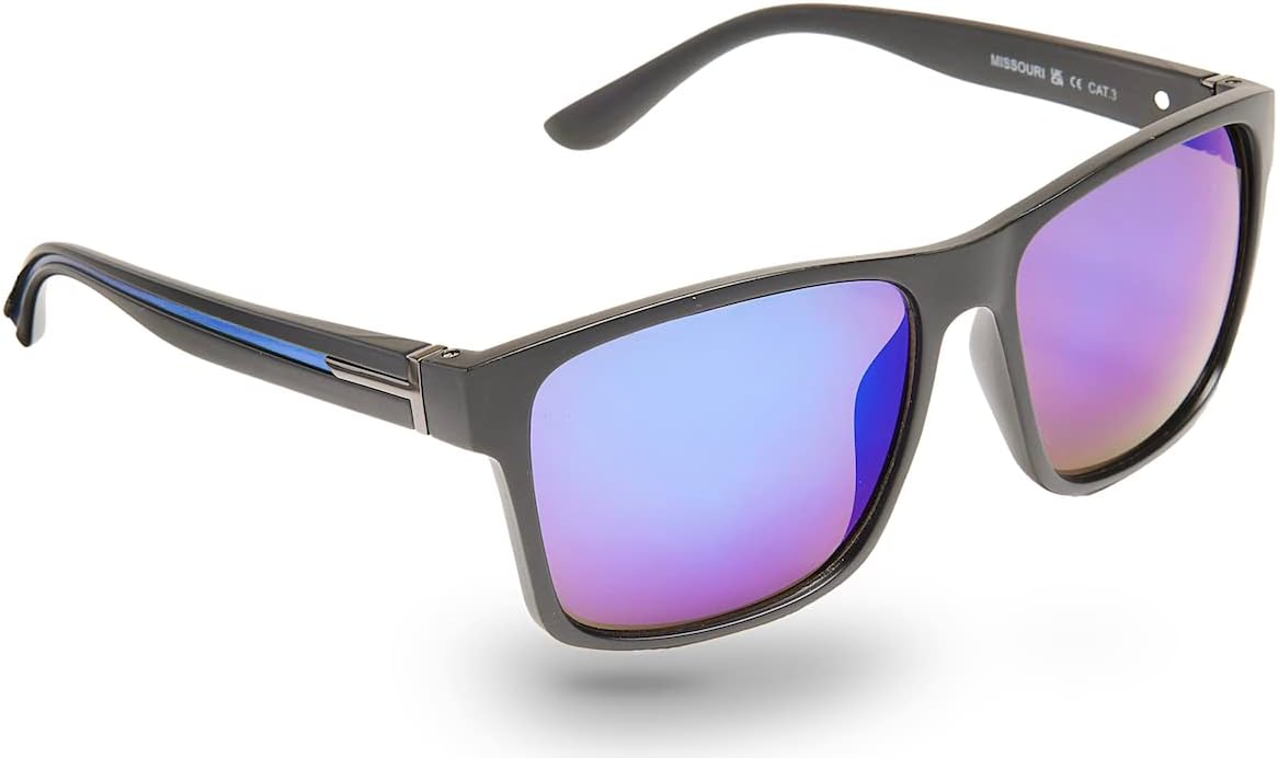 EyelevelMen's Missouri Black Classic Fashion Sunglasses, One Size, Black, One size