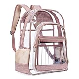 Sac À Dos Transparent En PVC, Sac À Dos D'école, Paquet De Gelée Décontracté À La Mode, Sac De Plage Imperméable, Cartable Pour Les Voyages Scolaires, Sac De Bibliothèque Pour Femme Et Homme