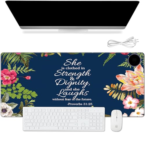 Tapis de bureau chaud en cuir synthétique 60 cm pour ordinateur et souris avec arrêt automatique