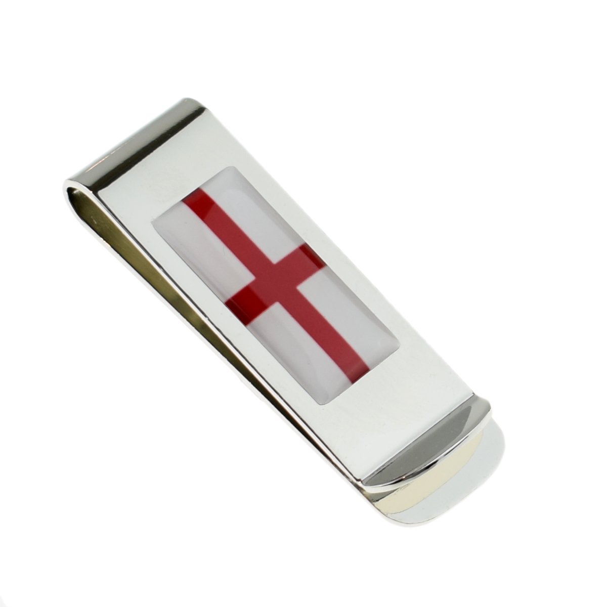 Gtr-Prestige Giftware Silver George Cross England Flag Design Money Clip In A Gift Box