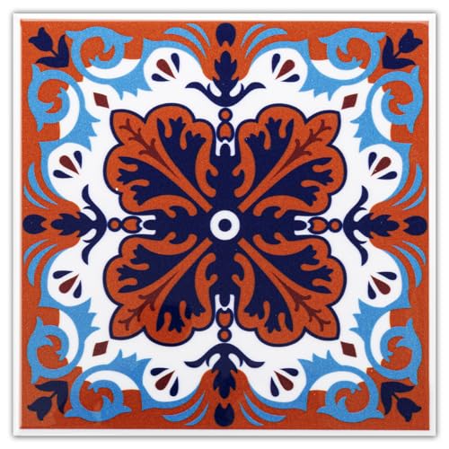 DICOFUN 32 Colorful Talavera Mexican Tile Peel and Stick Backsplash,