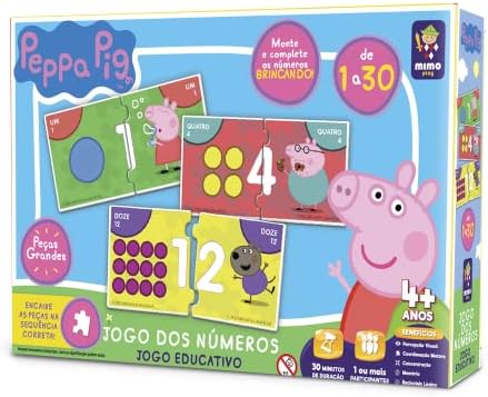 Peppa Pig, jogo educativo dos Numeros, Mimo brinquedos