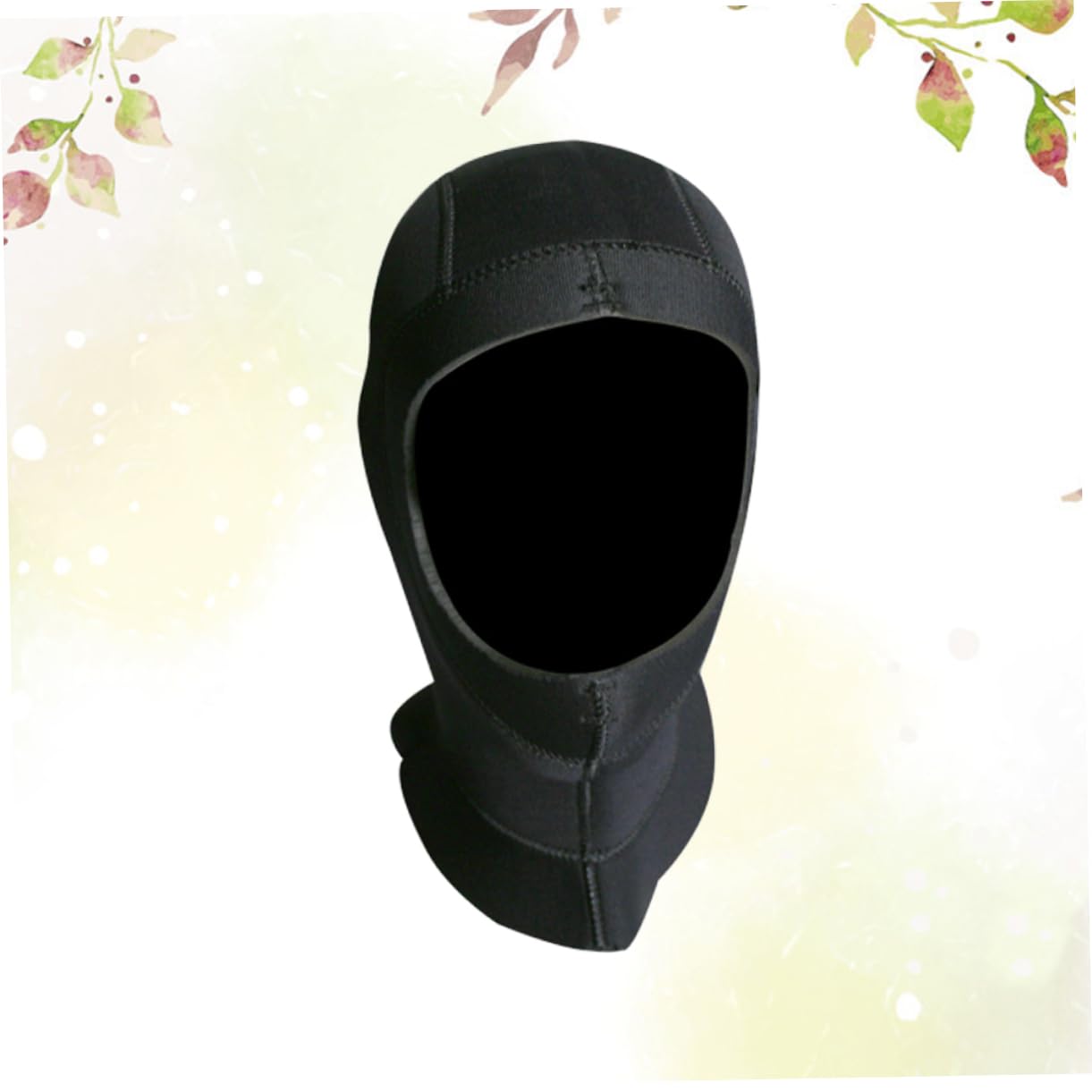 Cubierta de la Cabeza de Buceo Gorro de Neopreno Sombreros de Hombre equipados bucear Impermeables Gorro de esnórquel Capucha de Buceo Black