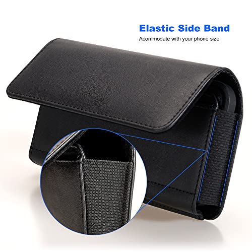 Pu Leather Phone Holster For Iphone 14, 14 Pro, 13, 13 Pro, 12, 12 Pro, 11, 11 Pro Xr, Samsung Galaxy S23 S22 S21 S20 A10E S10E S10 S9, Pixel 5 /4A 4G Belt Case With Belt Clip Pouch Id Card Holder(S) #TOP5