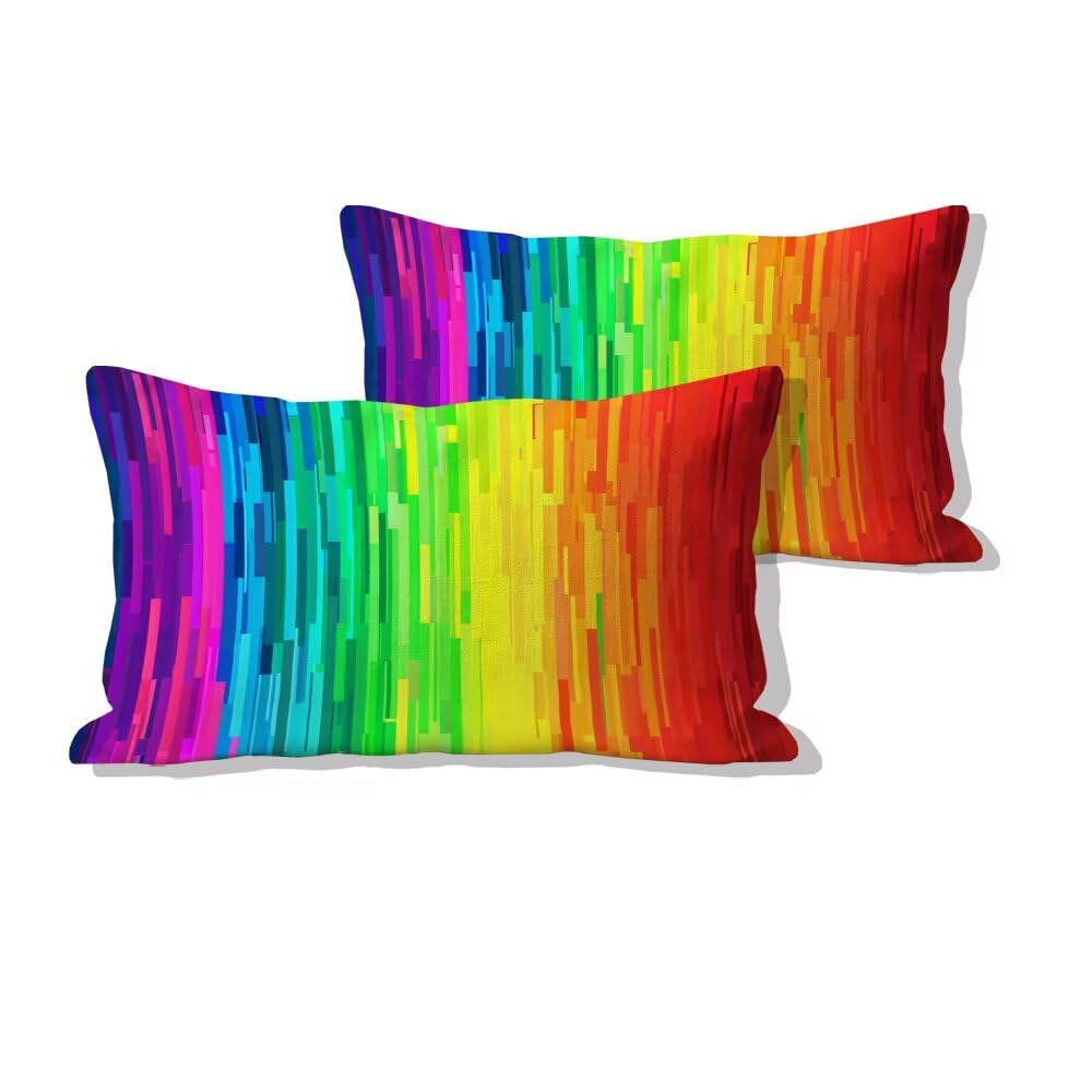 Housses de coussin 50x90cm en velours brillant lot de 2 pour la décoration du salon