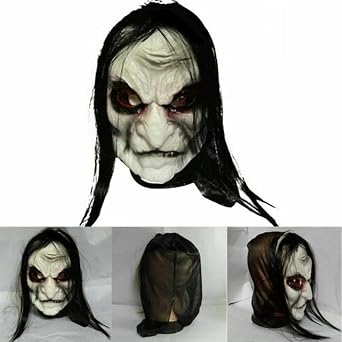 Halloween Horror Scary Wig Mask Cosplay Mask for The Face Party Costume Mask Prop Masquerade Joker Latex Headgear Prom