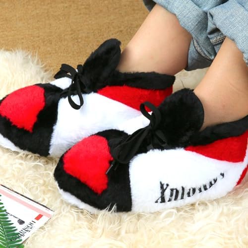 Slippers for Women and Men Fuzzy Fluffy Sneaker Slippers Comfy Warm Cozy House Plush Lounging Slippers Slip-on Indoor Outdoor3