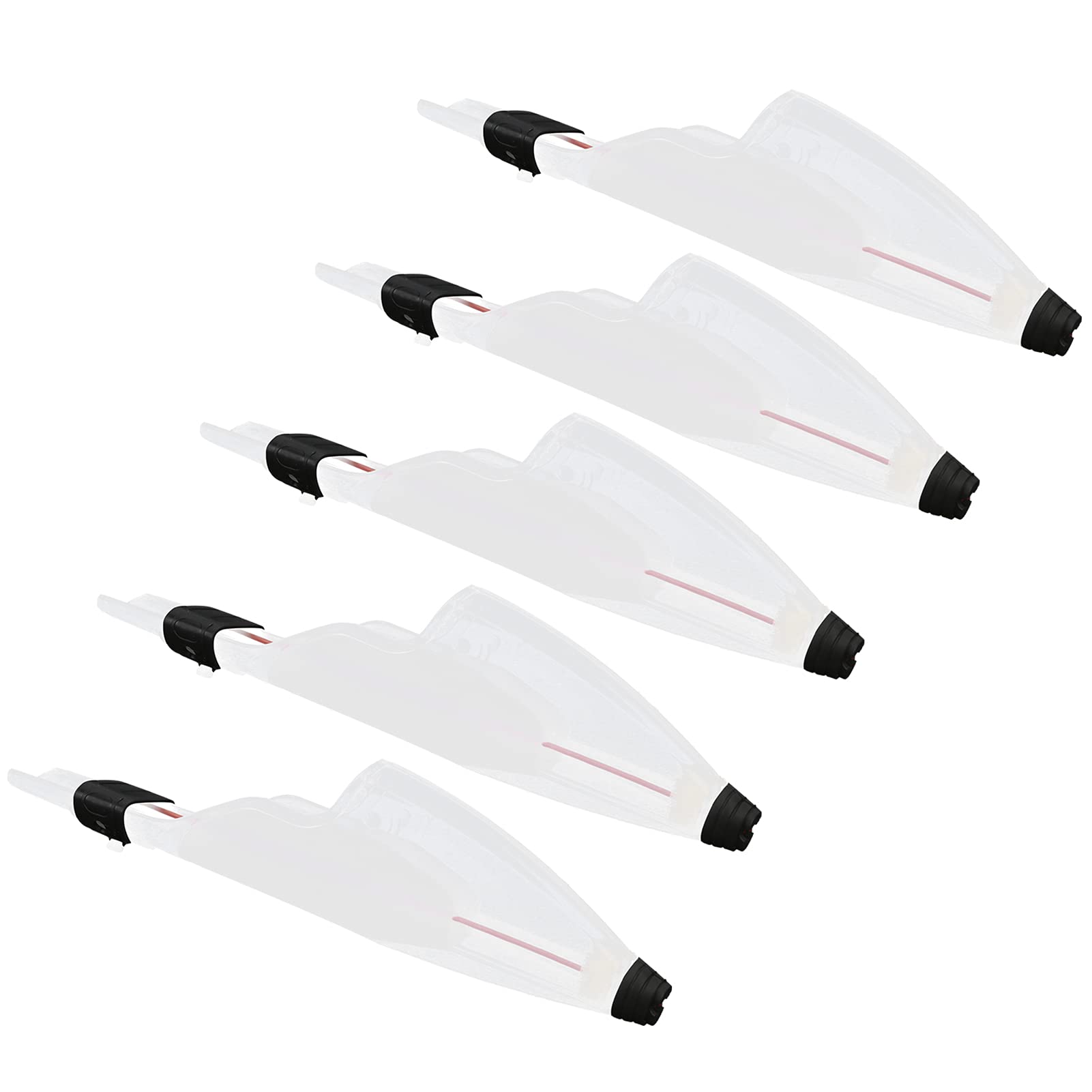 Dilwe Protection de pointe de canne à pêche, accessoire de canne à pêche en PVC pour canne à pêche de mer, 5 embouts