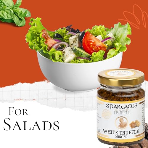 Weißer gehackter Trüffel 90g – Gourmet Alternative zum schwarzen Trüffel – Konservierte Trüffelstücke in Olivenöl – Edle Delikatesse für Pasta, Risotto & Fleischgerichte