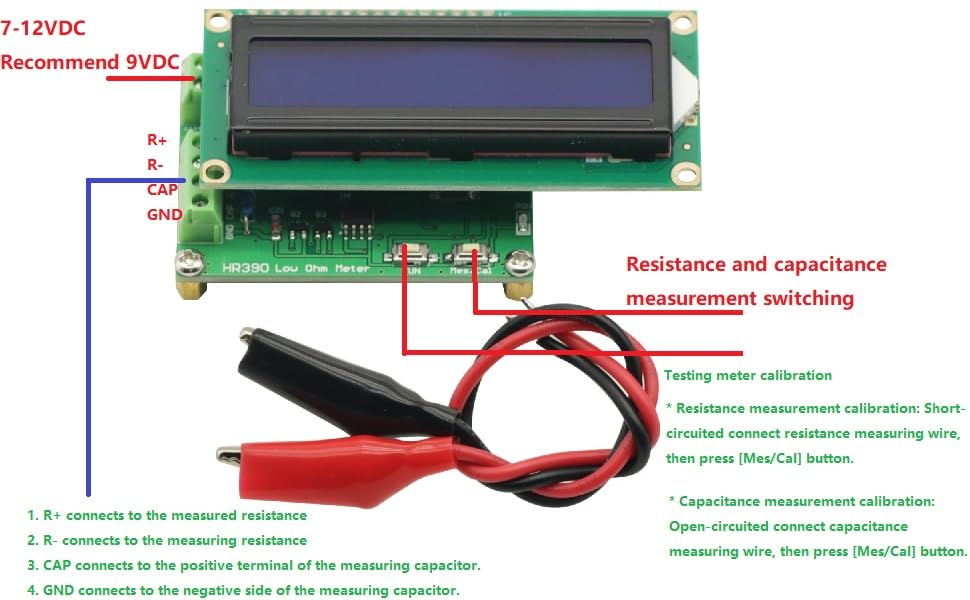 Image of 1PCS Milliohm Meter Low Resistance Tester Ohmmeter to Measure Resistance Value