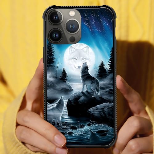 CARLOCA Compatible with iPhone 14 Pro Max Case,Star Howling Wolfs Graphic Design Shockproof Anti-Scratch Drop Protection Case for iPhone 14 Pro Max - image 6