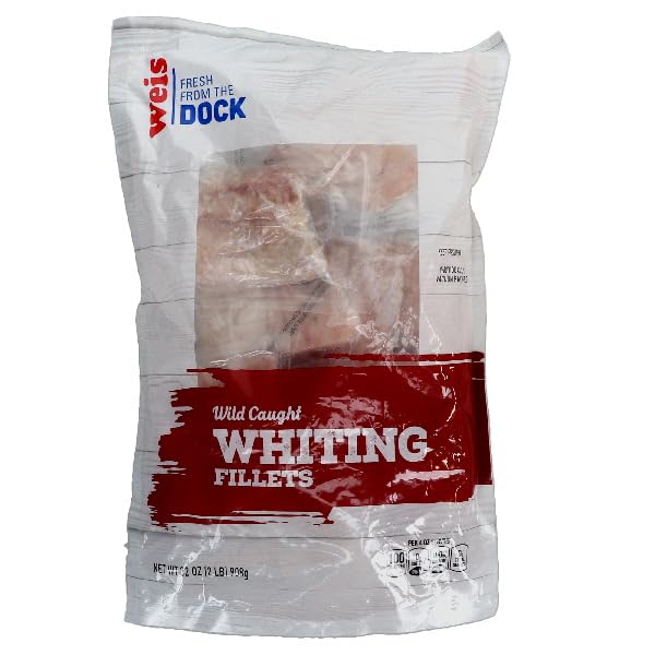 Weis Quality, Whiting Fillets Individually Quick Frozen, Wild Caught, 32 Ounce