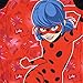 Komar Kids Miraculous Ladybug Girls Be Yourself Girl Power 2 Piece Pajama Set, 8 Multicolored