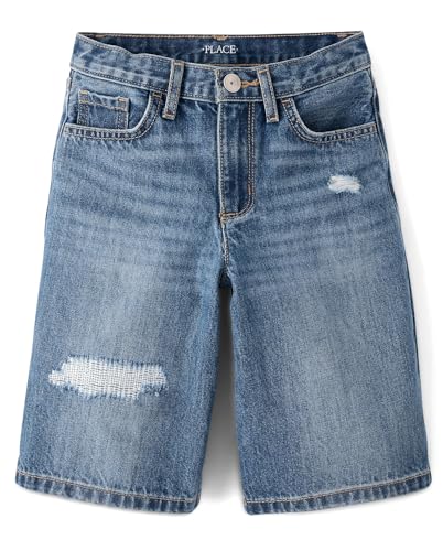Image of The Children's Place Girls' Denim Bermuda Shorts