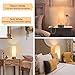 Boncoo USB Bedside Touch Control Table Lamp 3 Way Dimmable Desk Lamp with 2 USB Charging Ports, Modern Nightstand Lamp Ambient Light Round Shade for Bedroom Office 6W 2700K LED Light Bulb Included