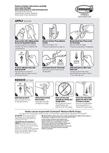 Command Medium Designer Hooks - 9 Hooks, 12 Strips, White - Image 2