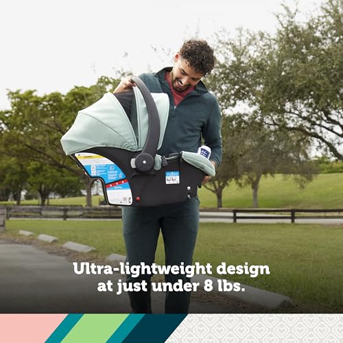 Safety 1st® onBoard™ Slide DLX Infant Car Seat w/SafetySlide™ Base, Easy-Install Rigid Latch, Lightweight Rear-Facing Seat, Newborn Carrier, Extra-Large Canopy, Travel System Ready, Dusty Marble - image 4