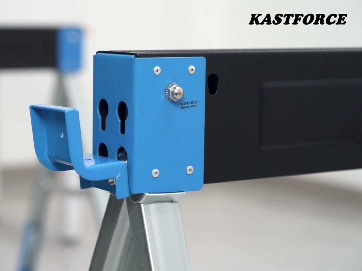 KF3018 - Cavalletto pieghevole per cavalletto, altezza regolabile, con gambe regolabili, confezione da 2