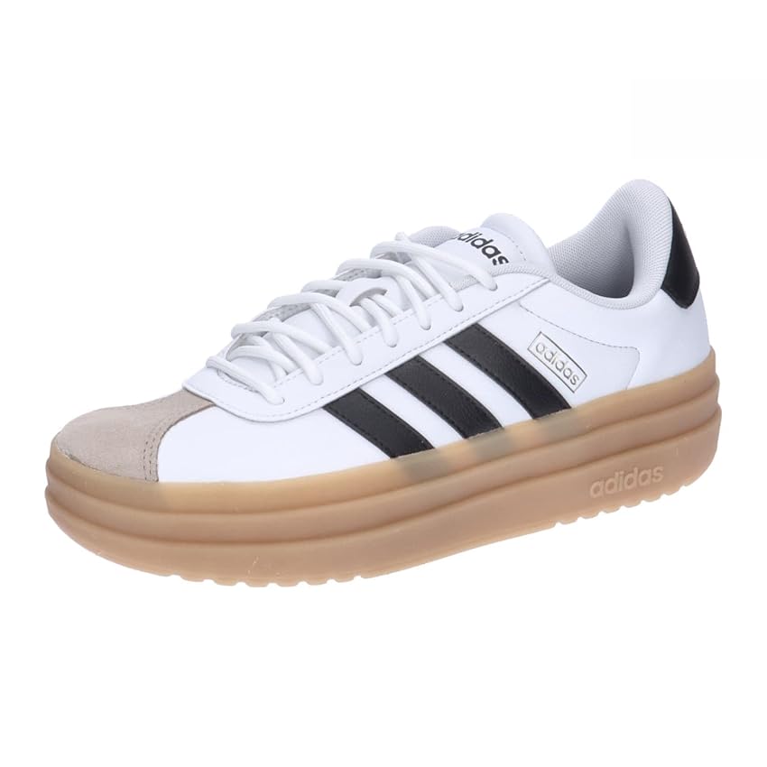 adidas VL Court Bold Shoes, Scarpe Donna, Ftwr White/Core Black/Wonder Beige, 38 EU