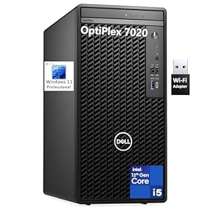Dell OptiPlex 7020 Desktop Computer, 7000 Tower Dekstop PC, Intel Hexa-Core i5-12500 (Beat i7-11700), 32GB DDR5 RAM, 1TB PCIe SSD, DVDRW, USB WiFi Adapter, RJ-45, HDMI, DisplayPort, Windows 11 Pro