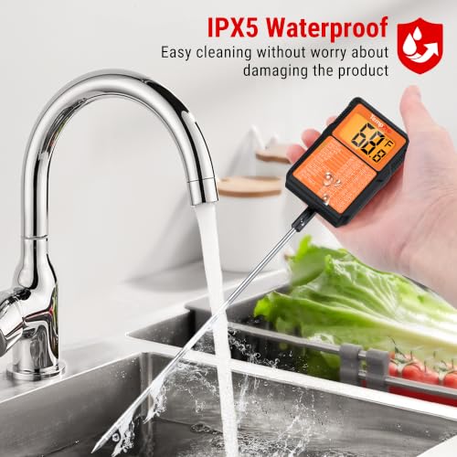 Image of TempPro TempDip 1 Sec Digital Candy Thermometer with Pot Clip