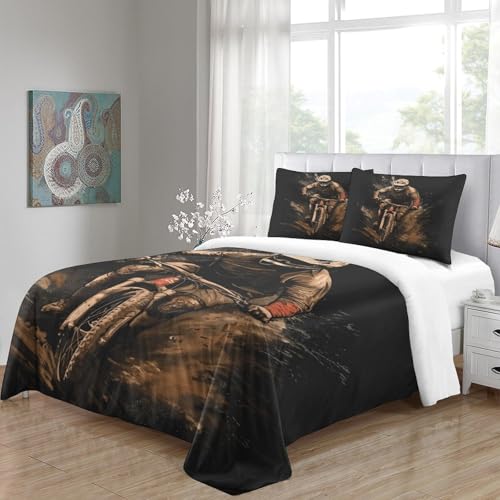 Housse de couette vtt microfibre facile d'entretien lit simple - 5