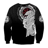 【Perfektes Geschenk】: Nordische Wikinger-Mythologie mit Wikinger-Wolf, ideal für Wikinger-Liebhaber, die sich für Götter, Odin, Wikinger und die nordische Kultur interessieren. Dies ist das beste Geschenk für Familie und Freunde.