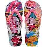 Havaianas Womens Disney Stylish Daisy Duck Flip Flop Sandals, Macaroon Pink, Size 9/10