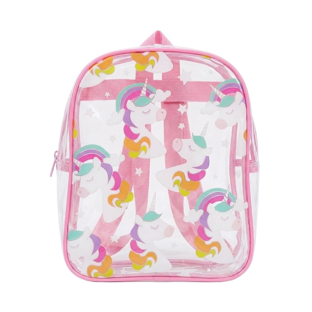 PVC Transparent Cartoon Backpack – Lightweight & Durable Mini Clear Bag for Girls, Spacious Travel & Daypack with, Adjustable Straps (28 X 22 X 11 Cm)-image-30