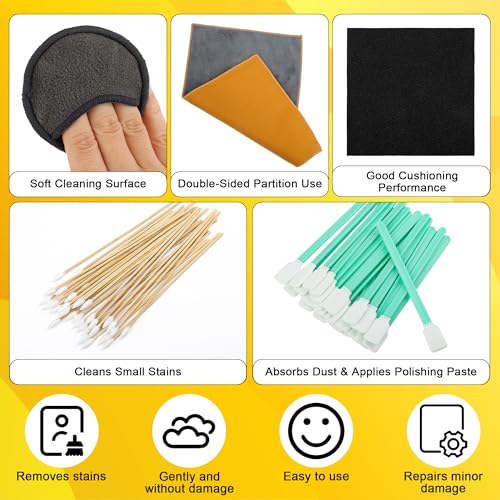 320 PCS Card Cleaning Kit, Card Flattening Kit for TCG Collectors,Trading Card Flattening Tool Accessory Kit with 40X Magnifying Glass, Sports Card Cleaning and Polishing Restoration Kit-Coldairsoap - Image 5