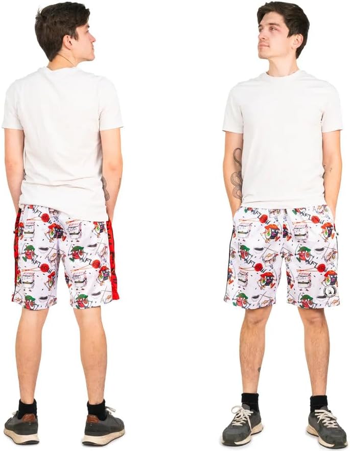 Flow Society Samurai Sushi Boys Lacrosse Shorts | Boys LAX Shorts | Lacrosse Shorts for Boys | Kids Athletic Shorts for Boys
