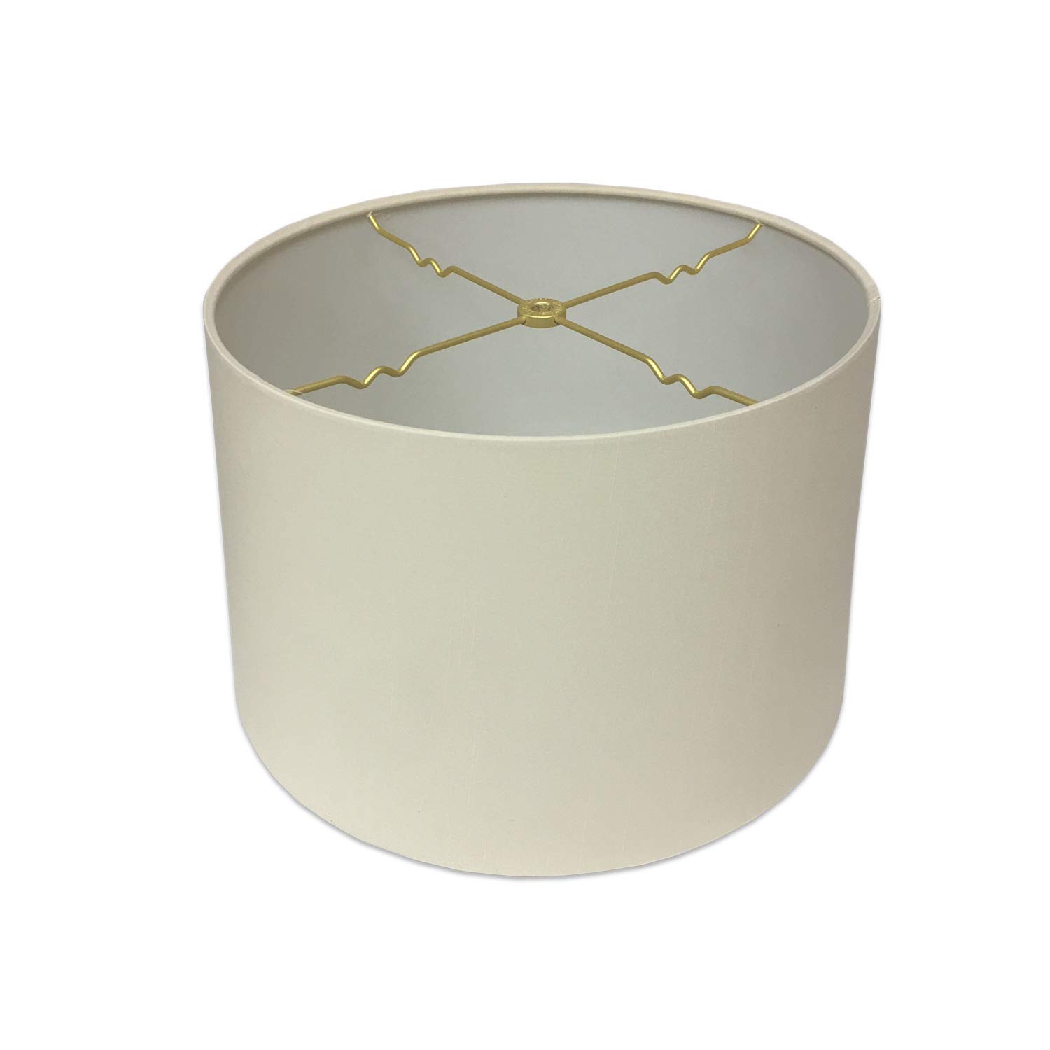 Royal Designs, Inc. Shallow Drum Hardback Lamp Shade, HB-610-16EG, Eggshell, 15 x 16 x 10