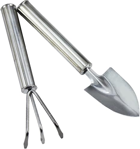 Amazon Co Jp ハンドシャベル すくいスコップ ハンドル付 ハンドスコップ ステンレス 2ツ組 土入れ 熊手 片手鍬 室内 ミニ 園芸用品 スコップ アウトドア ステンレス鋼 シルバー 2個 Diy 工具 ガーデン