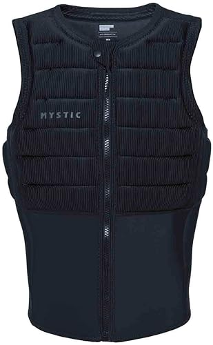 Mystic Watersports - Surf Kitesurf & Windsurf Hombres Majestic Front Zip Impact Vest Top - Negro - Fácil Estiramiento