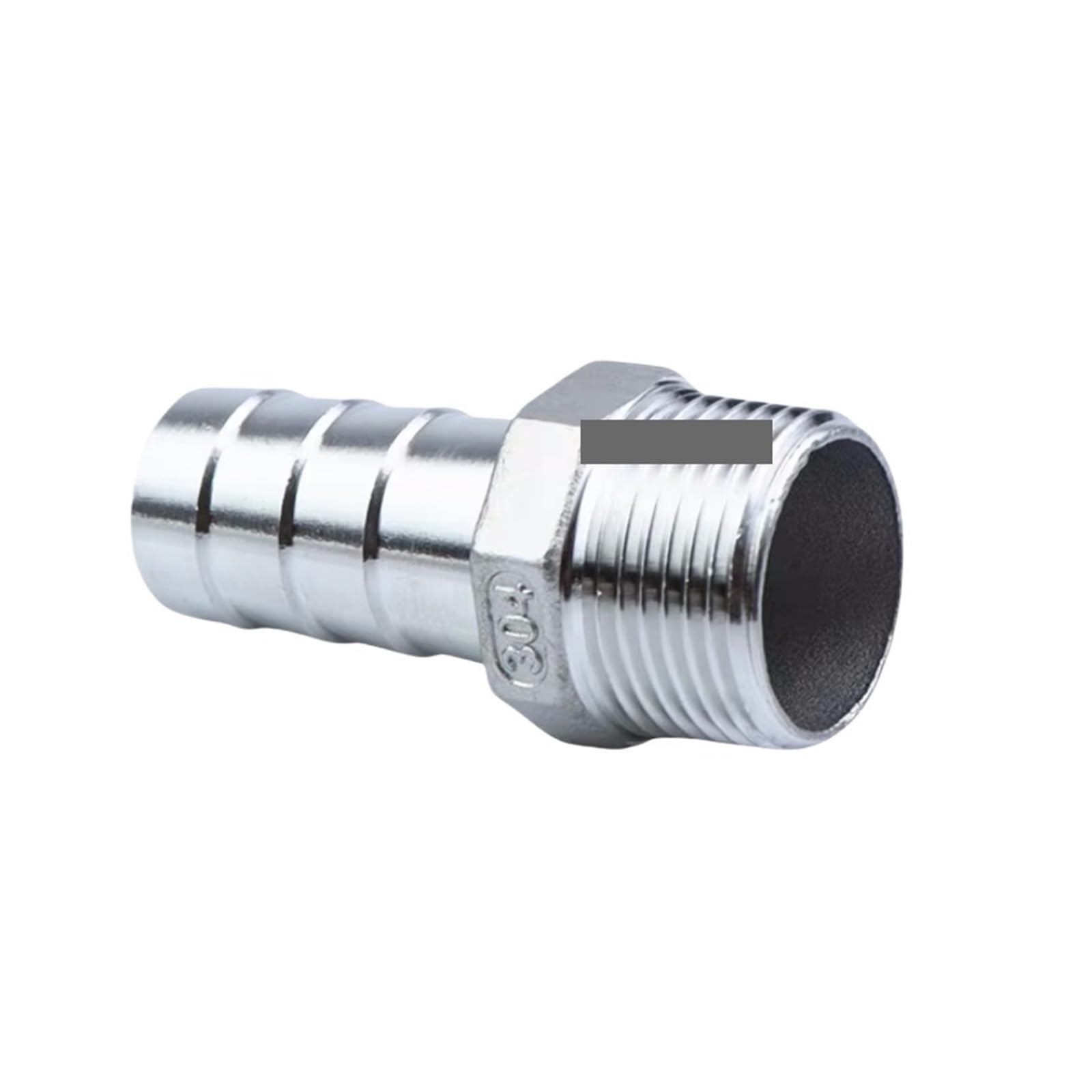 1" Stainless Steel 304 BSP Male Thread Pipe Fitting X Hose 12mm Tail Reducer Joint Coupling Connector Barb Fittings